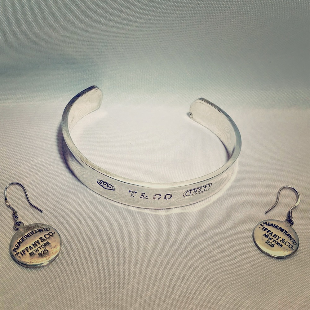 Tiffany and company earrings and bracelet